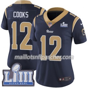 Maillot Los Angeles Rams Brandin Cooks 12 Nike Bleu 2019 Super Bowl LIII - Femme
